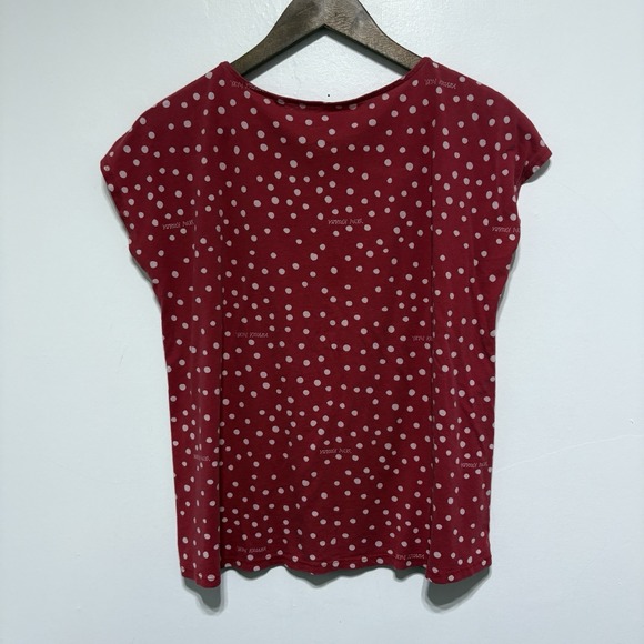 Uniqlo TShirt Womens XS Pink Polka Dot Yayoi Kusama MoMA SPRZ NY - Picture 6 of 10